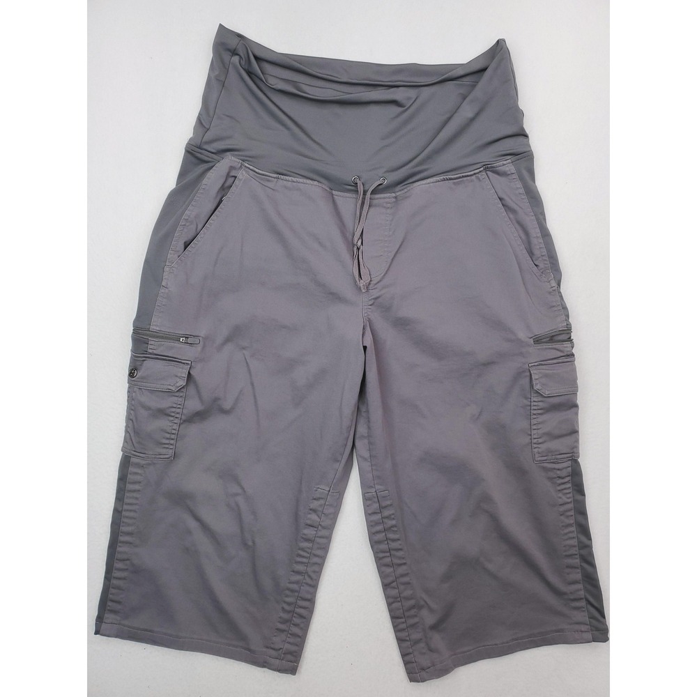 SCOTTeVEST Pants‎ Womens XXL Gray Cargo Capri Culottes Travel Pockets Hiking